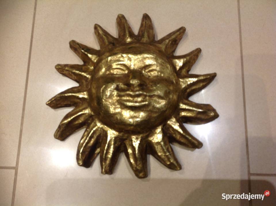 Dekoracja Ścienna Złote Słońce