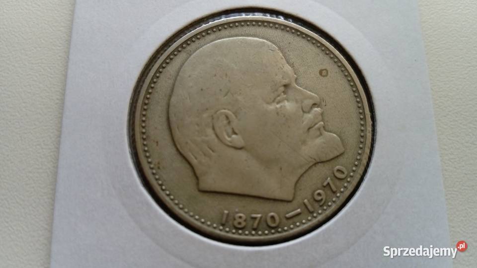 Moneta 1 rubel 1970 r 100 rocznica urodzin Mosina