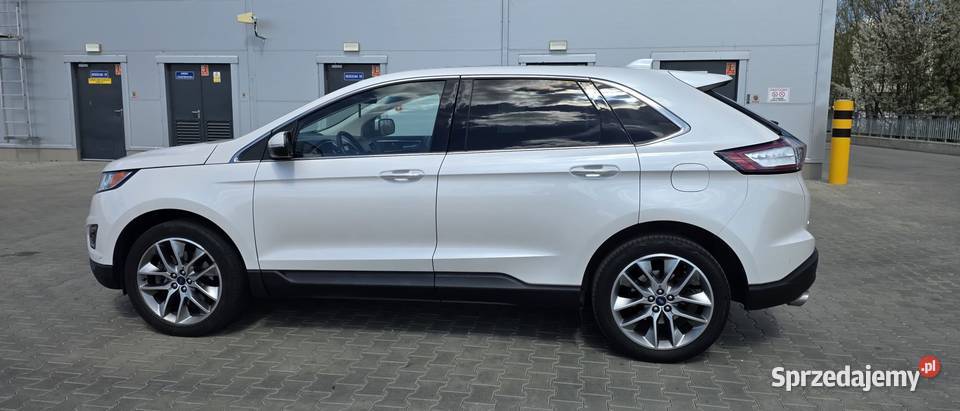 Ford EDGE 2.0 benzyna+LPG 2018r Titanium, biała perła, AWD, zadbany