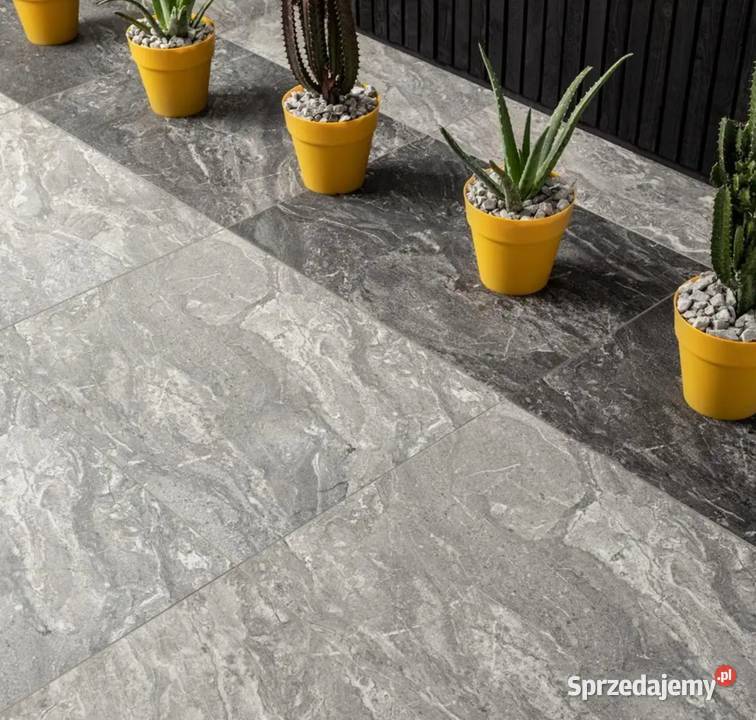 Płyty tarasowe balkonowe szare gres 2 Lavastone Płytki podłogowe Radom