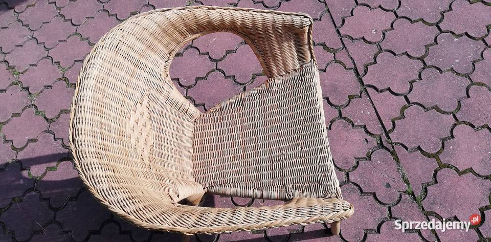 Fotel rattanowy ogrodowy krzesło wiklinowy Garwolin