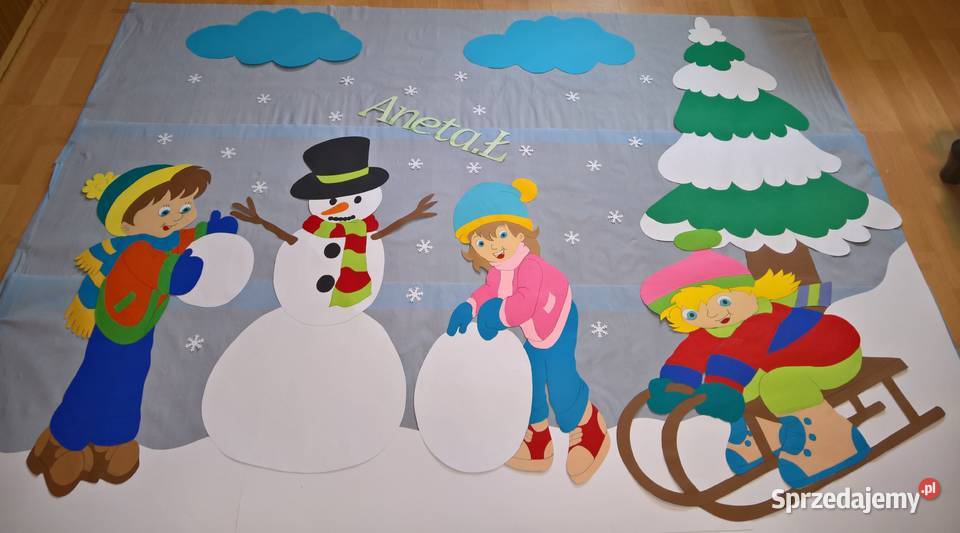 Dekoracje zimowe wielkoformatowe z brystolu Ryki sprzedam