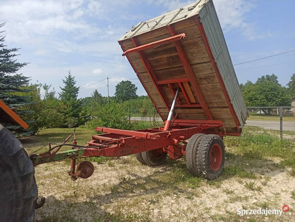 Przyczepa jednosiowa wywrotka na 3strony nieuszkodzony Chełm