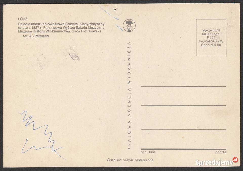 ŁÓDŹ MOZAIKA 5 1977 BEZ OBIEGU Łódź