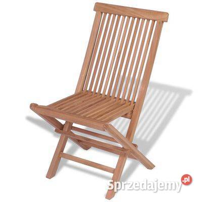 vidaXL Składane krzesła ogrodowe 4 lite drewno Warszawa