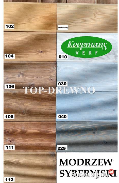 TOPDREWNO modrzew syberyjski ryflowany deska Poczesna