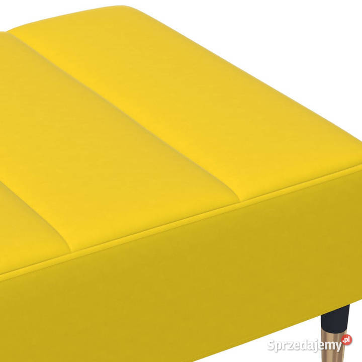 Podnóżek żółty 77x55x31 aksamit WM4007397 Warszawa