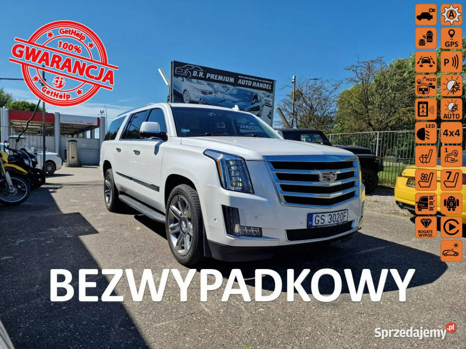 Cadillac Escalade 6.2 Benzyna V8 410 KM, 4x4, DVD, 3 Monitory, Full LED, K…