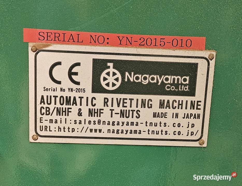 Maszyna do wbijania nakretek pazurkowych M8 Produkcja Częstochowa