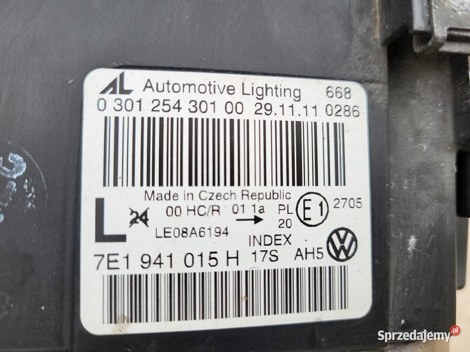 VW Transporter Multivan Caravelle T5 lift Lampa osobowe wielkopolskie Pobiedziska