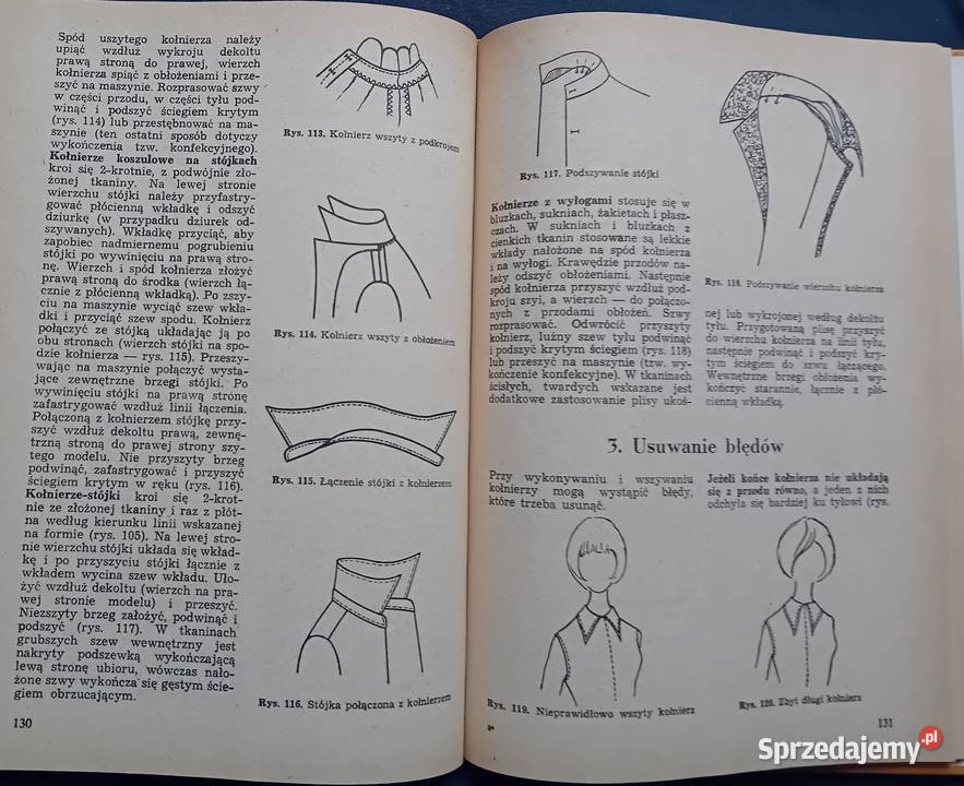 Zpfia HanusKulisy kroju i szycia Watra 1989 r Koźminek sprzedam