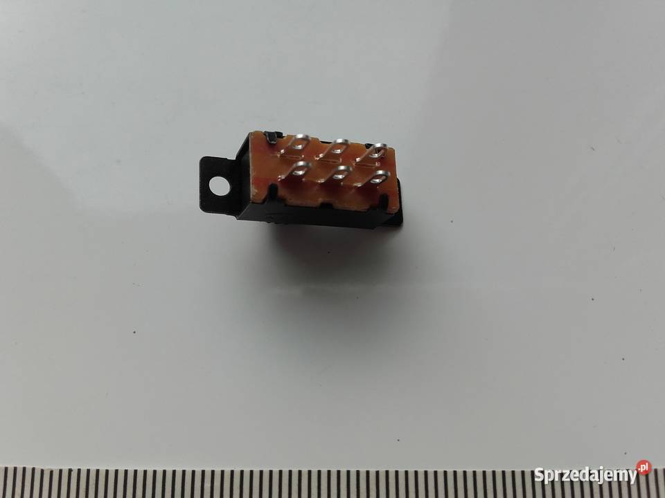 Przełącznik suwakowy 6Pin DPDT 2P2T Model czarny Bydgoszcz