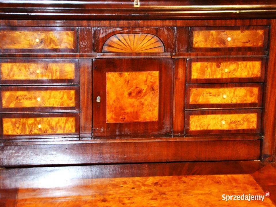 Sekretera biedermeier oryginał 192030 renowacji Bronisze