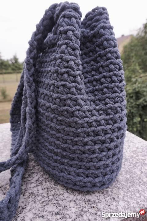 Torba torebka ze sznurka bawełn handmade