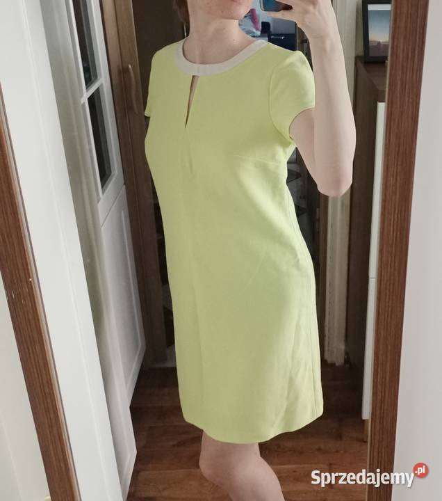 Sukienka limonkowa rozmiar M Konin