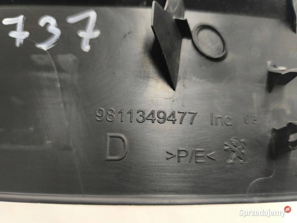 LISTWA OSŁONA PROGU PRAWY TYŁ PEUGEOT 5008 II Progi