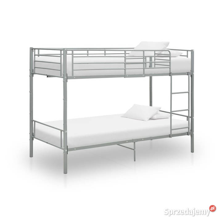 Łóżko piętrowe szare metalowe 90 x 200 WM287911 Warszawa sprzedam