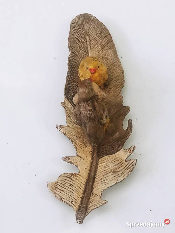 Franz Bergmann Brąz Rzeźba Ptaszki na Piórze Nowa Sól