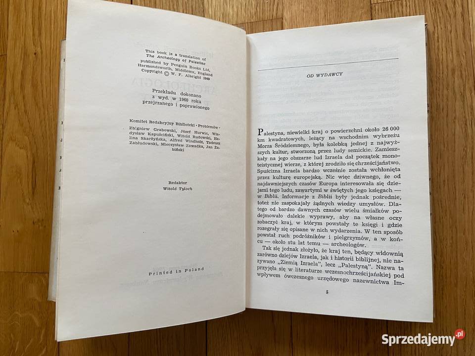William Foxwell Albright Archeologia Palestyny Katowice