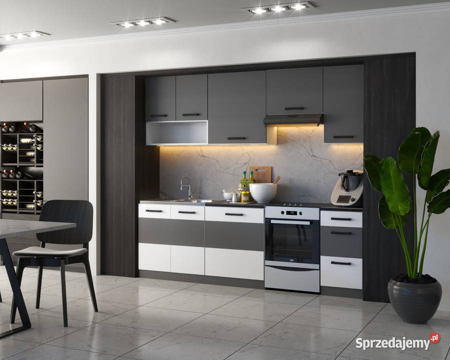 Meble Kuchenne Nowoczesne Zestaw Mebli 240cm Elbląg