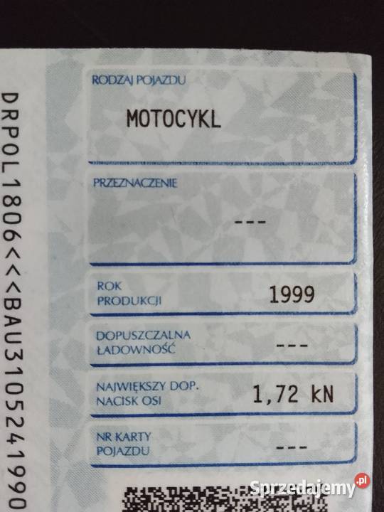 Yamaha thundercat YZF600R zarejestrowany w Polsce podkarpackie Kolbuszowa