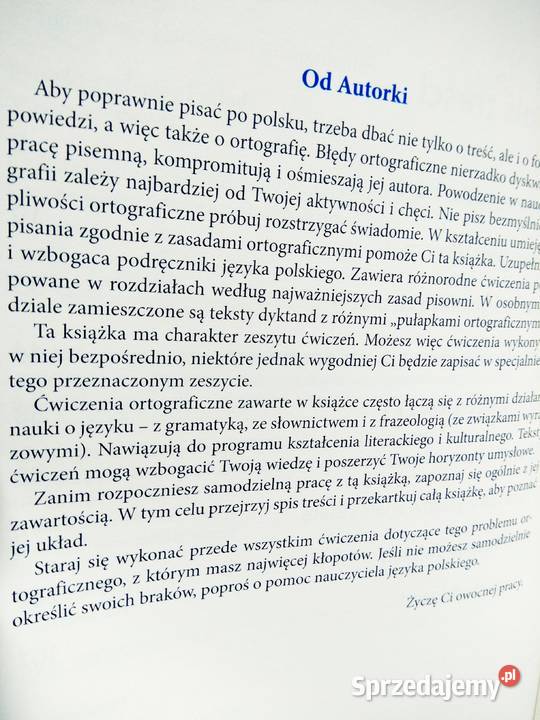 Ortografia w gimnazjum Stypka polski antykwariat Warszawa