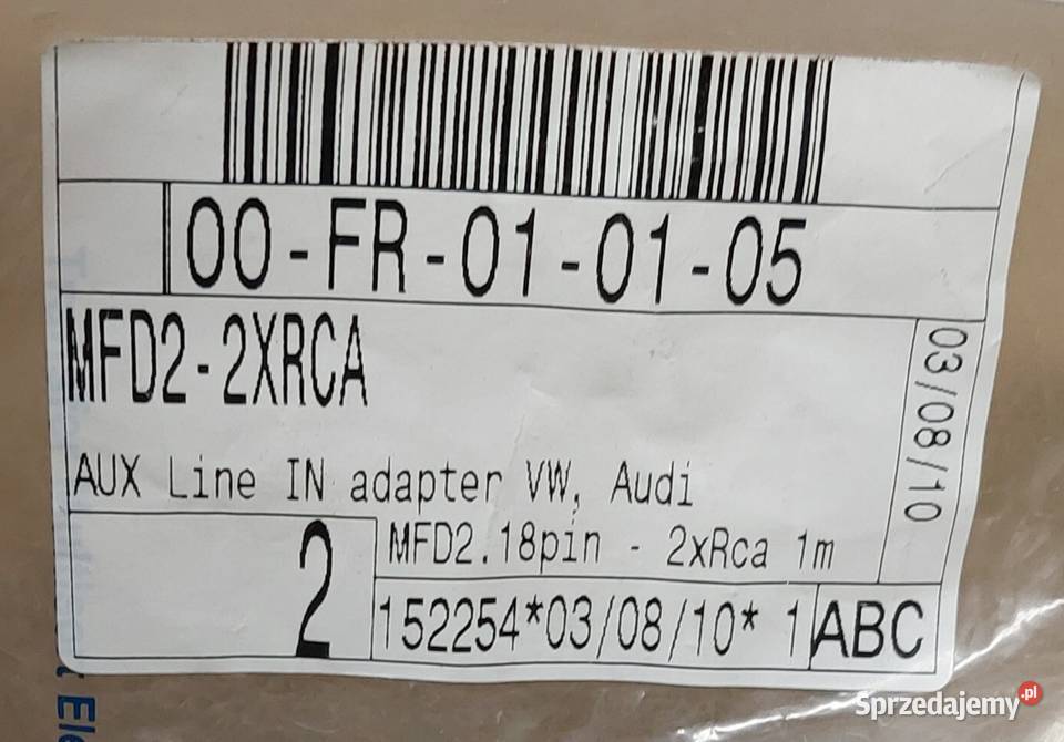 ZŁĄCZE AUXIN SEAT SKODA 07 VW 05 RCA MFD2 RNS Mielęcin