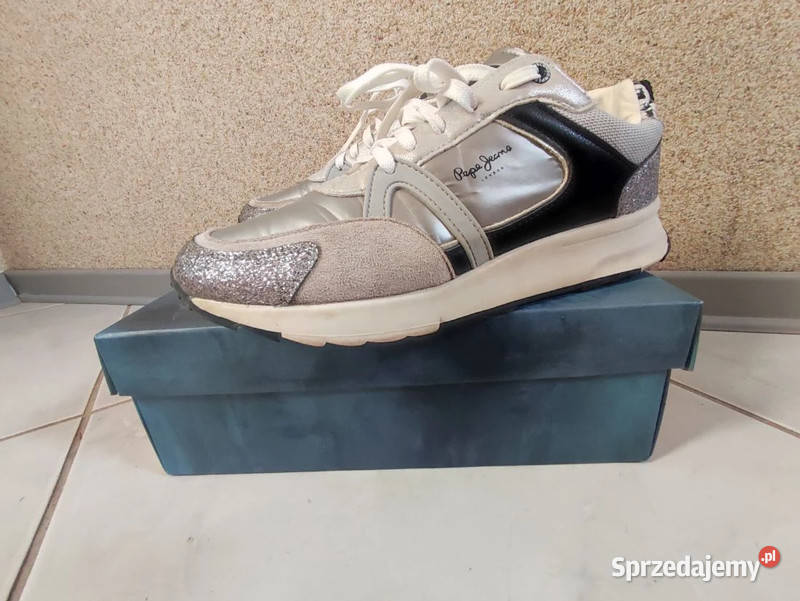 Pepe Jeans london sneakersy sportowe metaliczne skóra świętokrzyskie Kielce