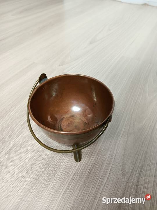 Mały miedziany kociołek ozdobny 10 Kraków