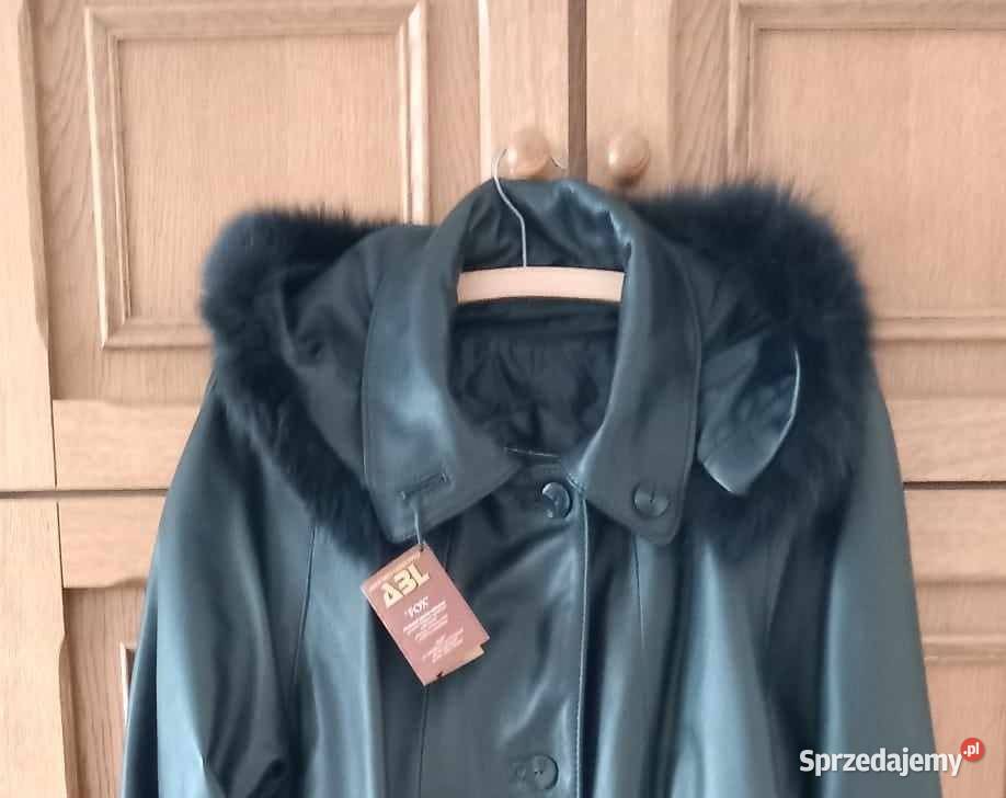 Płaszcz XL skóra odpinana podszewka odpinany Lublin sprzedam