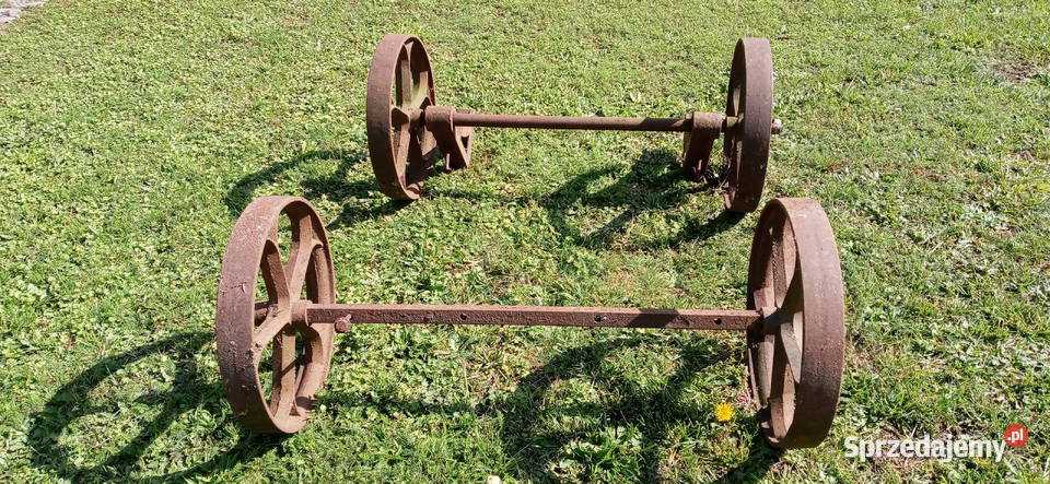 Oś ośka koła żelazne żelaźniak zabytkowe stare