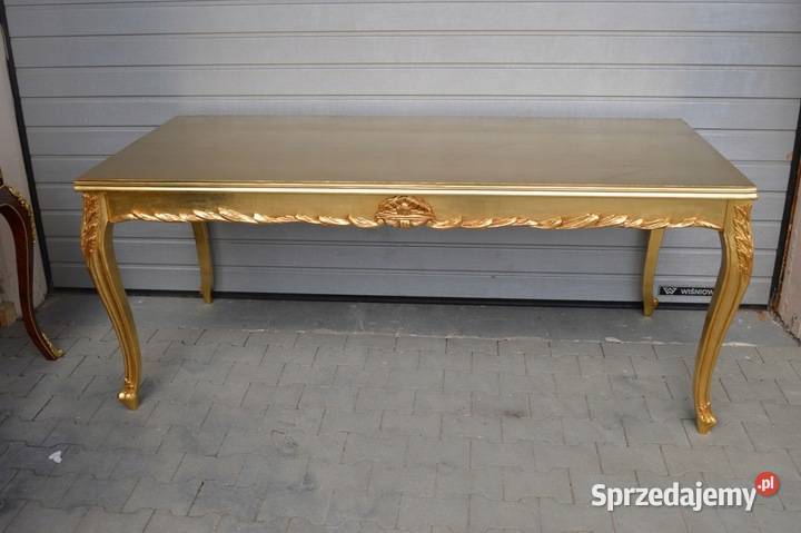 złoty Piękny STOLIK STÓŁ ława drewno szyba Stoliki kawowe i ławy Kraków