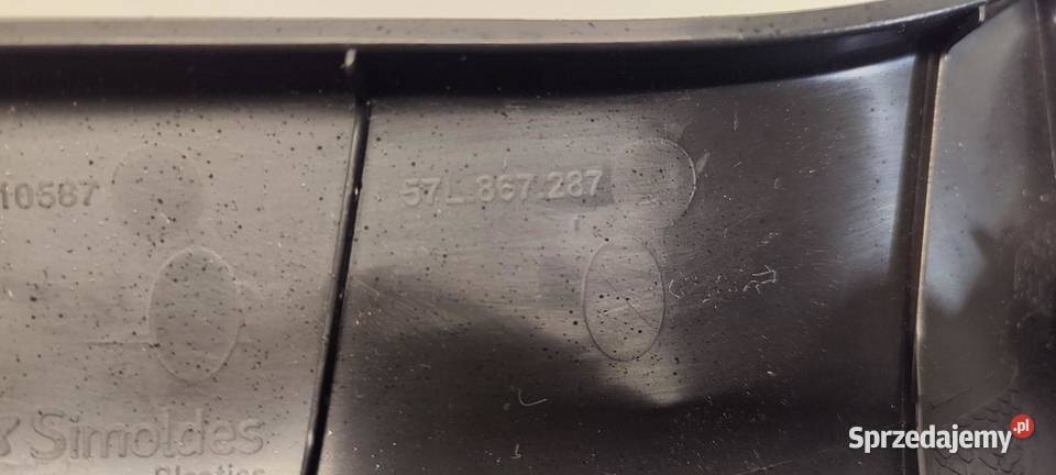 VW TAYRON OSŁONA SŁUPKA LEWA 57L867287 Listwy dolnośląskie