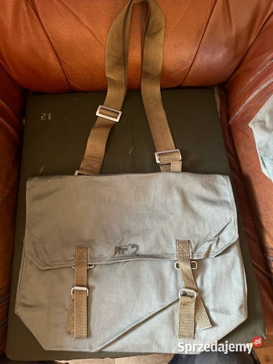 Wojskowa torba na ramie Prl Vintage Serock