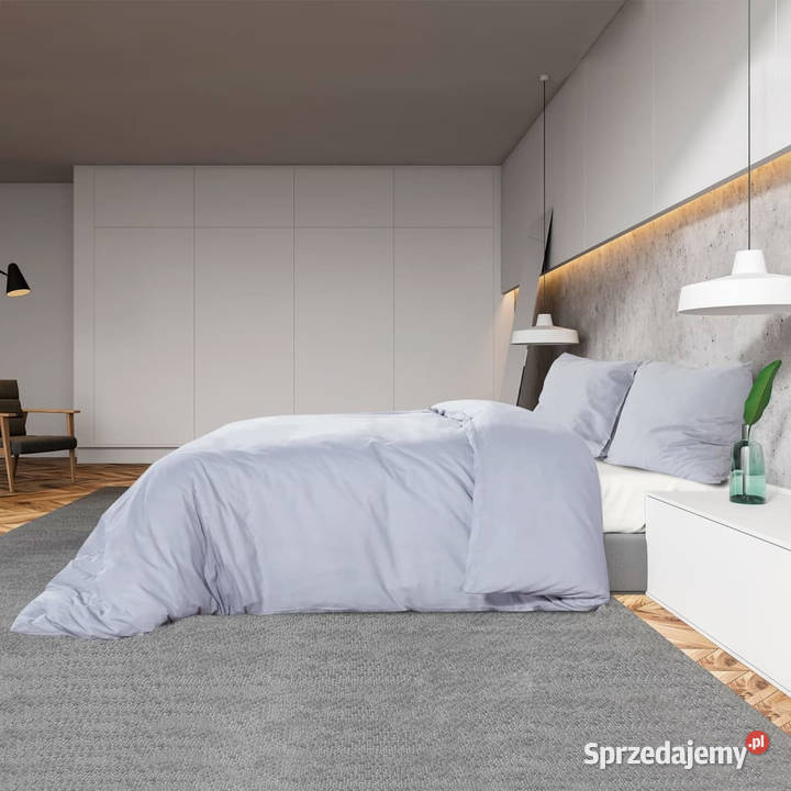 Zestaw pościeli szary 225x220 lekka mikrofibra Warszawa sprzedam