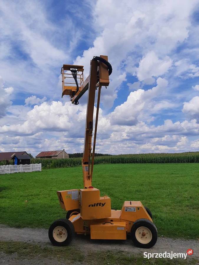 Podnośnik koszowy nifty light hr12 nde zwyźka wielkopolskie Kobyla Góra