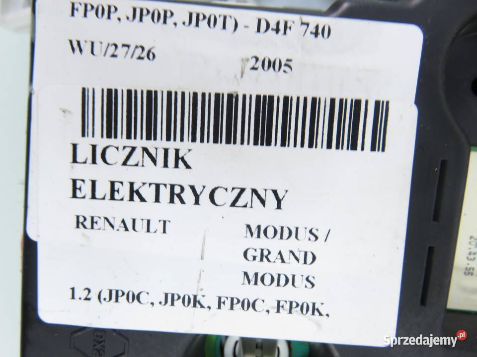 LICZNIK RENAULT MODUS 12 P8200418021D małopolskie