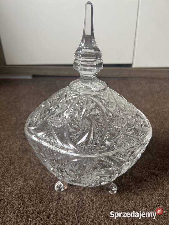 Kryształ szlifowany bomboniera duża kryształowa Zabrze