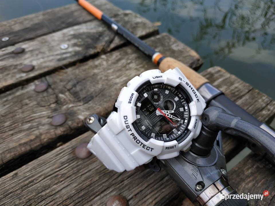 Zegarek elektroniczno analogowy GSHOCK biały Warszawa
