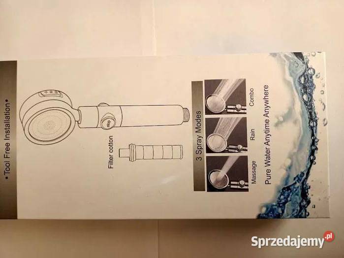 Słuchawka Prysznicowa z Filtrem Biała