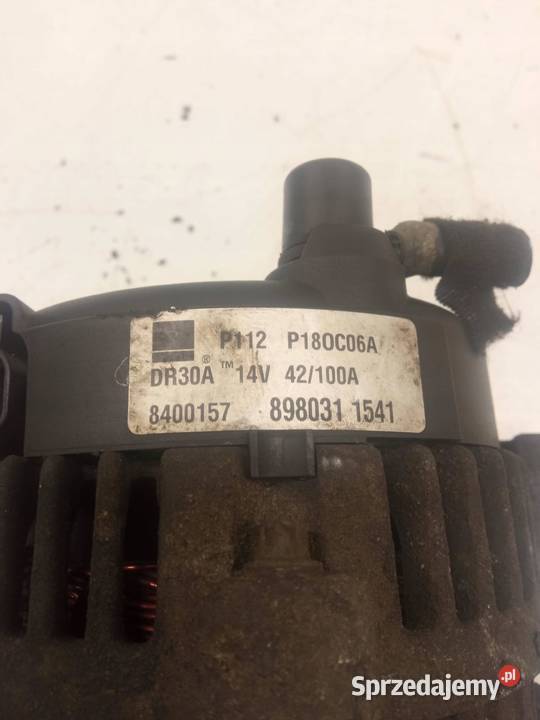 ALTERNATOR 8980311541 17 CDTI Opel Meriva I Układ elektryczny silnika