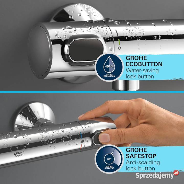 Bateria prysznicowa Grohe Precision Flow srebrny podkarpackie Rzeszów