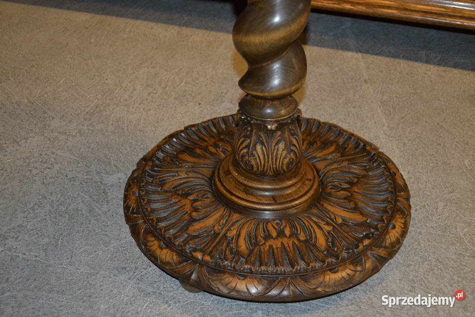 stolik kwietnik rzeźbiony śląskie Będzin