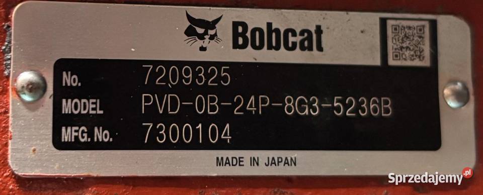 Nachi PVD0B24P8G35236B Bobcat 7209325 Pompa Poznań sprzedam