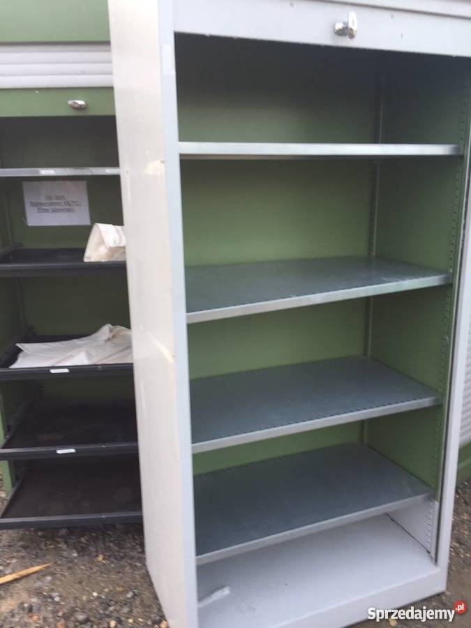 szafki narzędziowe Lista z roletą półki szuflady