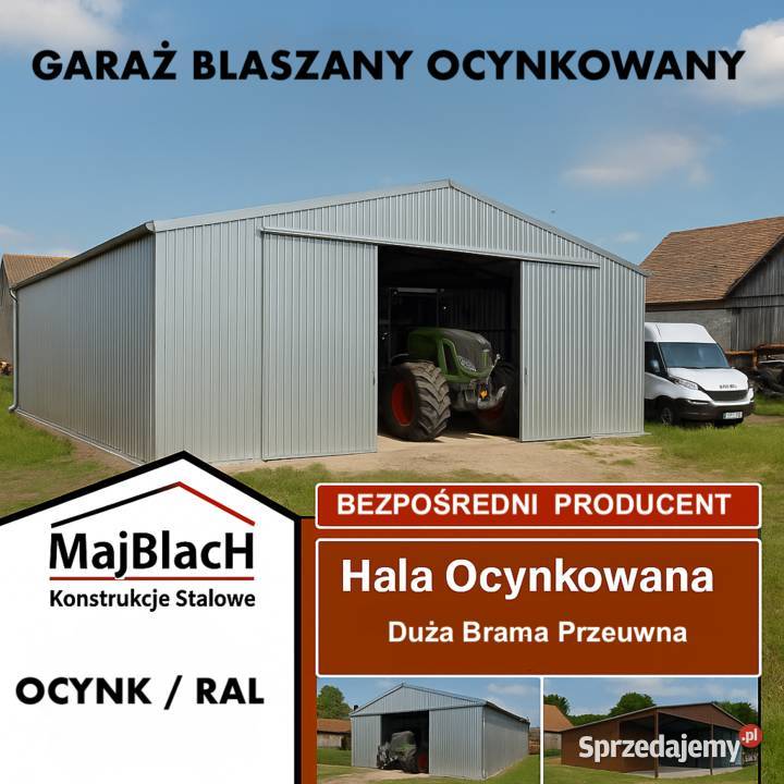Garaż Blaszany OCYNKOWANY Montaż Wiata PRODUCENT Sprzedaż Bydgoszcz sprzedam