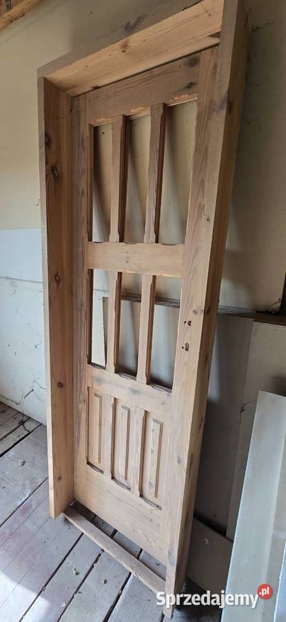 Drzwi wewnętrzne drewniane 80cm Gorzów Wielkopolski sprzedam