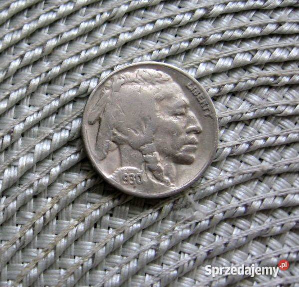 USA 5 Cent 1930r wielkopolskie Kalisz