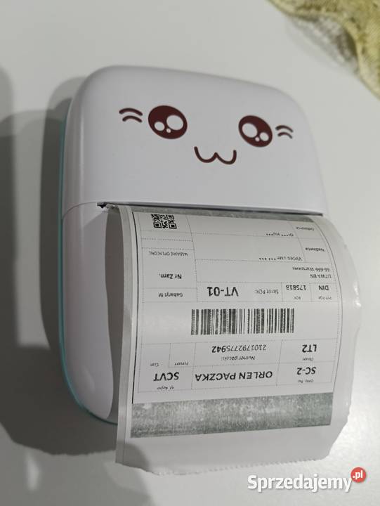 Drukarka termiczna do zdjęć etykiet plus kabel Jednorożec