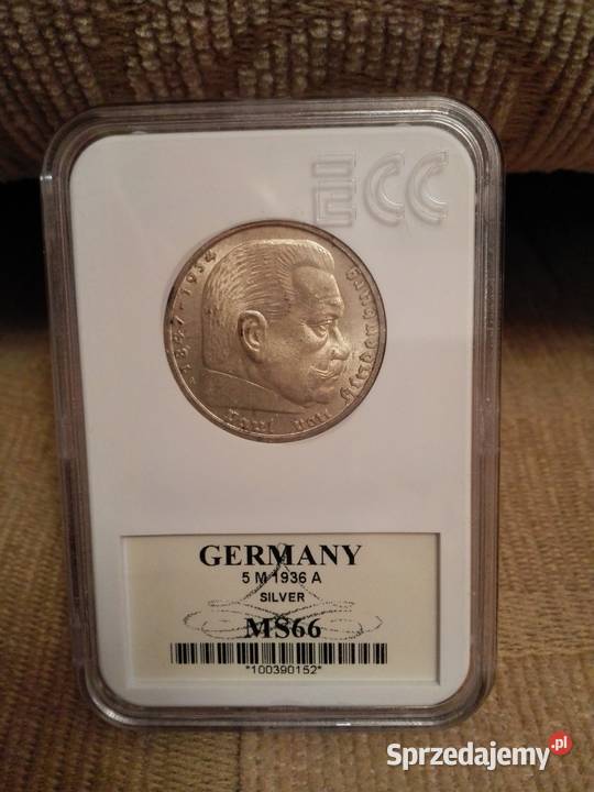5 Marek 1936 moneta srebrna wysyłki Czersk